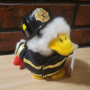 Aflac Firefighter Themed Duck Plush Toy